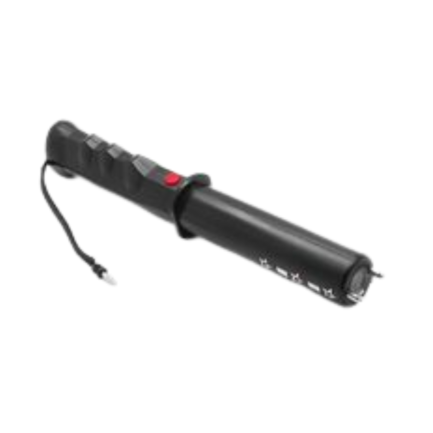 VoltGuard Stun gun with flashlight, a multi-functional self-defense device with LED flashlight and alarm.